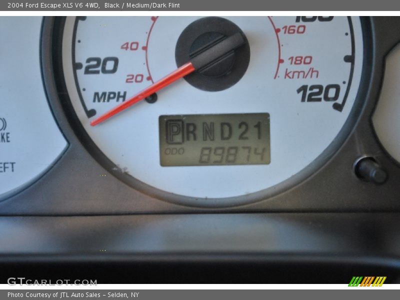 Black / Medium/Dark Flint 2004 Ford Escape XLS V6 4WD
