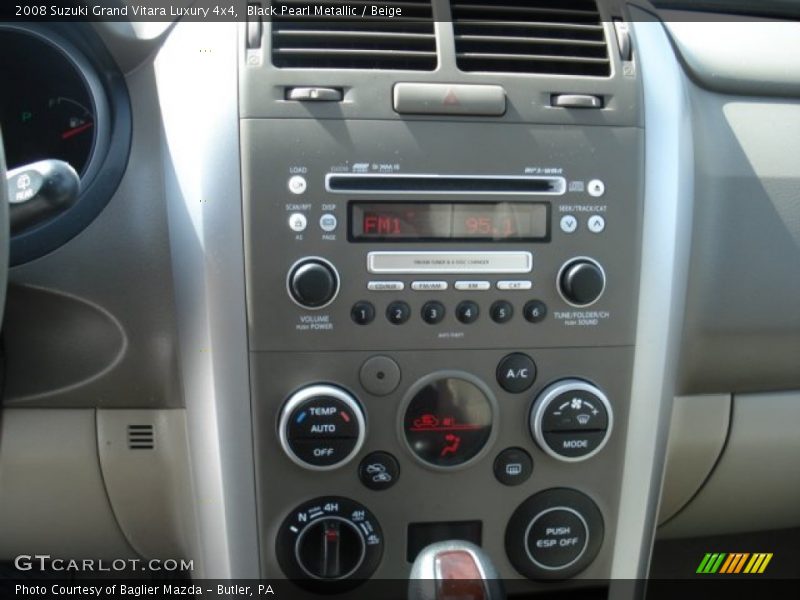 Black Pearl Metallic / Beige 2008 Suzuki Grand Vitara Luxury 4x4