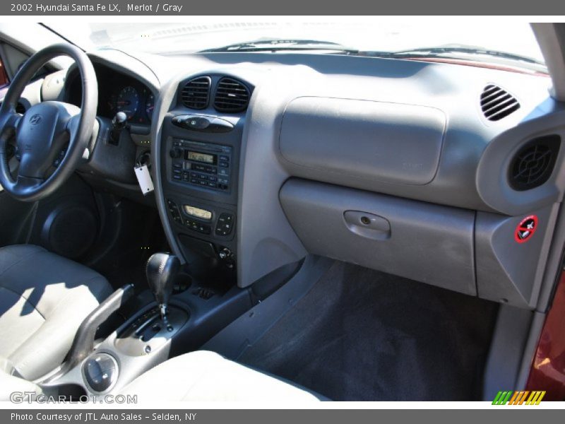 Merlot / Gray 2002 Hyundai Santa Fe LX