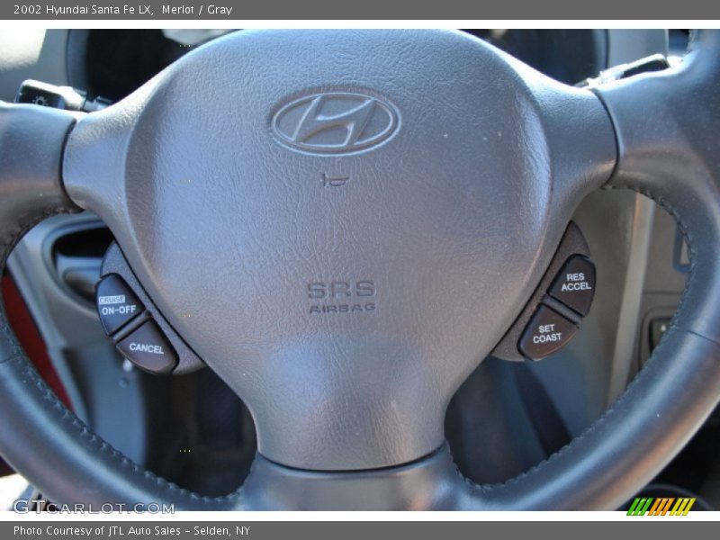 Merlot / Gray 2002 Hyundai Santa Fe LX