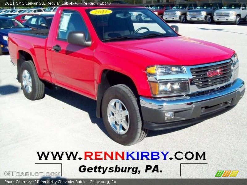 Fire Red / Ebony 2011 GMC Canyon SLE Regular Cab 4x4