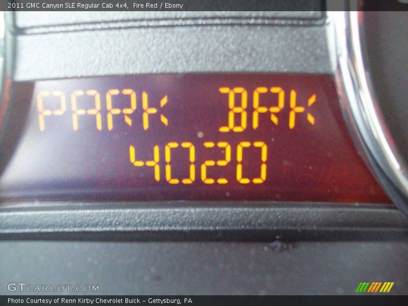 Fire Red / Ebony 2011 GMC Canyon SLE Regular Cab 4x4