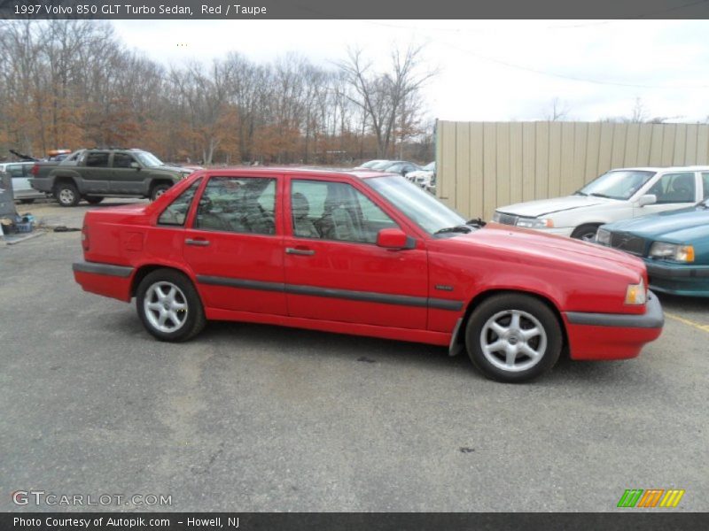 Red / Taupe 1997 Volvo 850 GLT Turbo Sedan