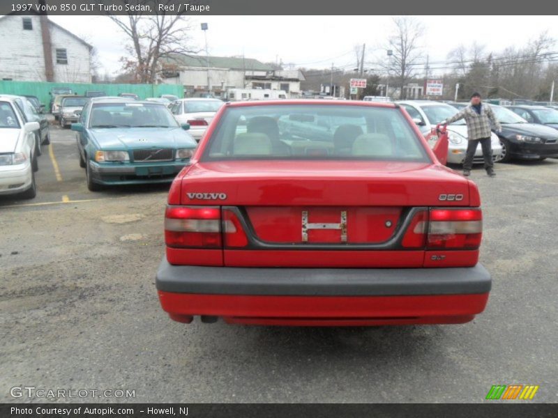 Red / Taupe 1997 Volvo 850 GLT Turbo Sedan