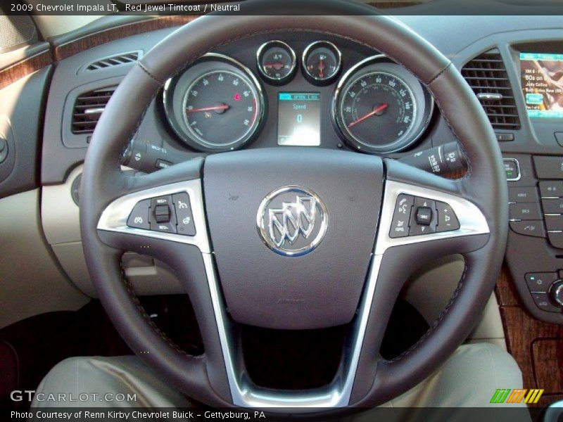 Red Jewel Tintcoat / Neutral 2009 Chevrolet Impala LT