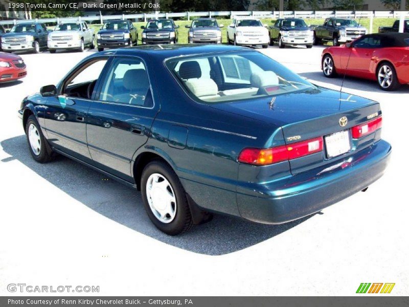 Dark Green Metallic / Oak 1998 Toyota Camry CE