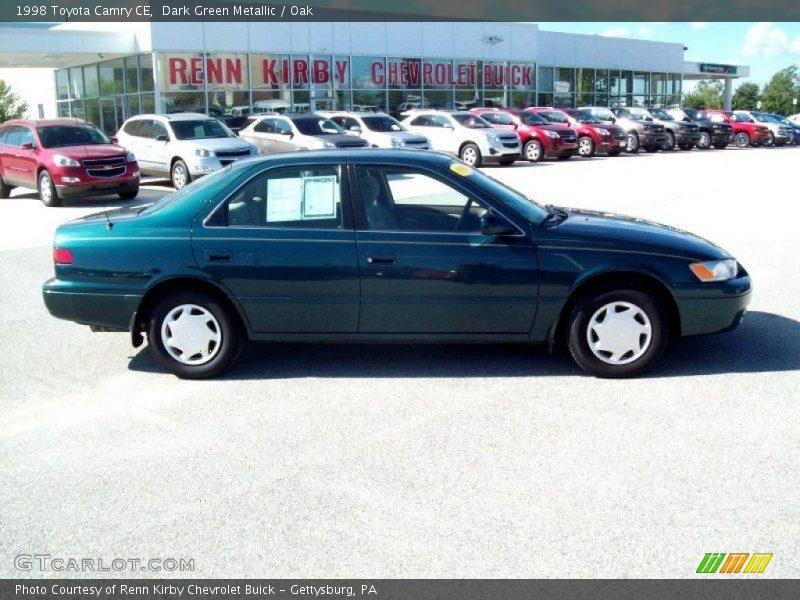 Dark Green Metallic / Oak 1998 Toyota Camry CE
