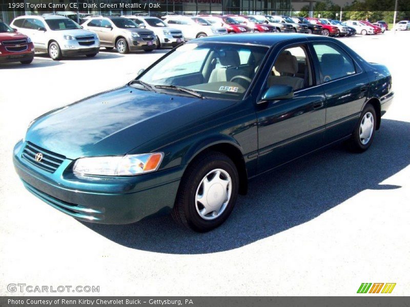 Dark Green Metallic / Oak 1998 Toyota Camry CE