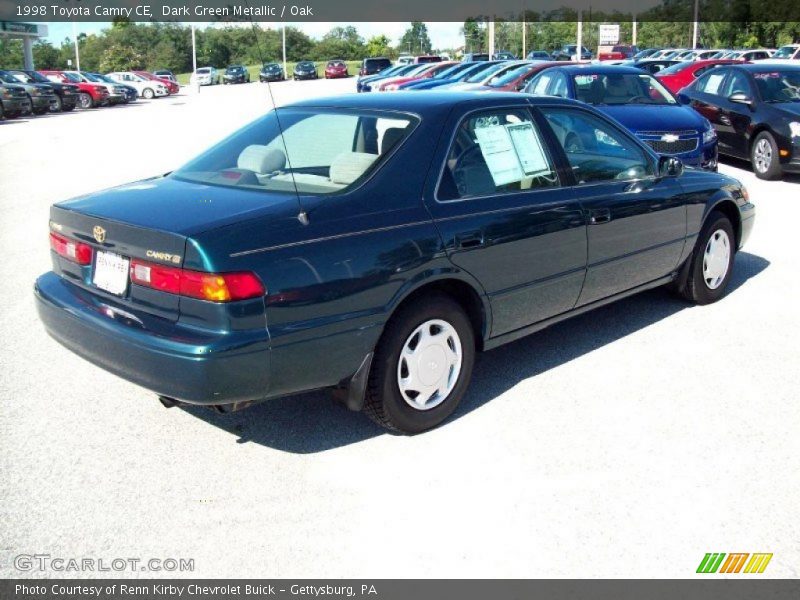 Dark Green Metallic / Oak 1998 Toyota Camry CE