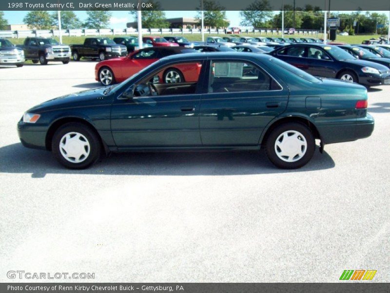 Dark Green Metallic / Oak 1998 Toyota Camry CE