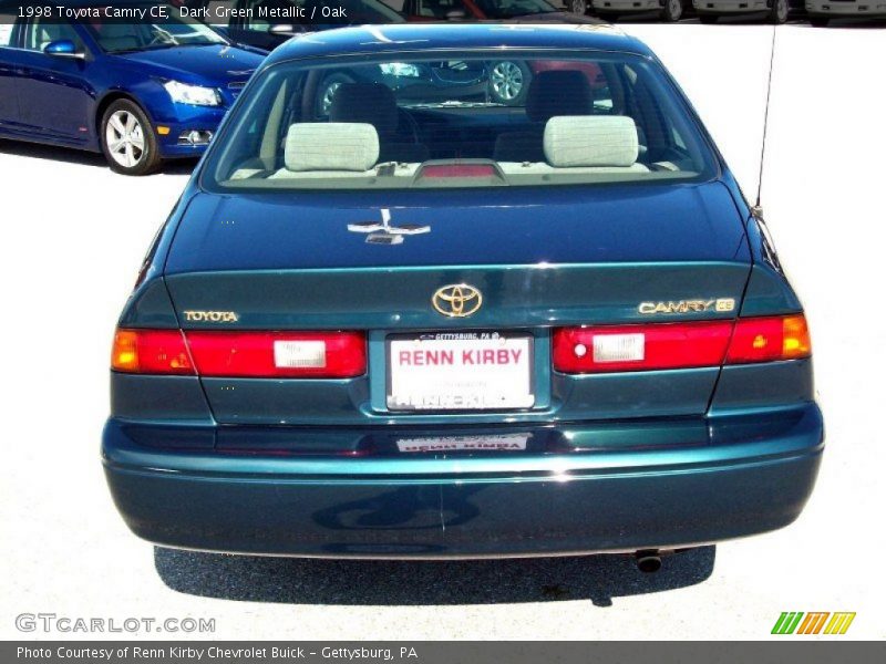 Dark Green Metallic / Oak 1998 Toyota Camry CE