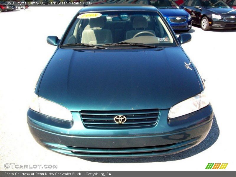 Dark Green Metallic / Oak 1998 Toyota Camry CE