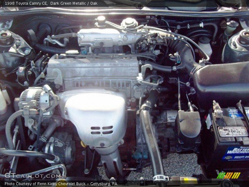 Dark Green Metallic / Oak 1998 Toyota Camry CE