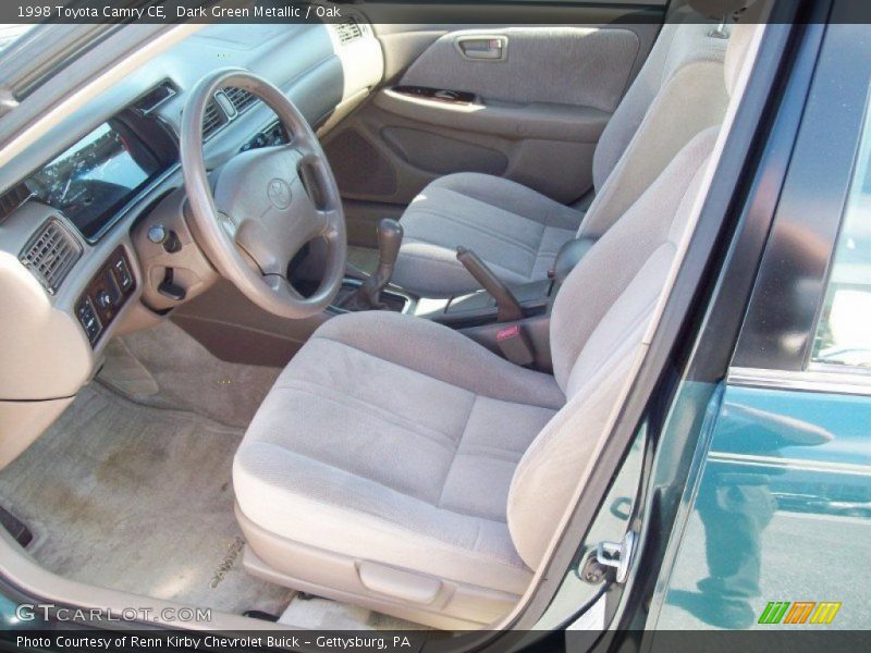 Dark Green Metallic / Oak 1998 Toyota Camry CE