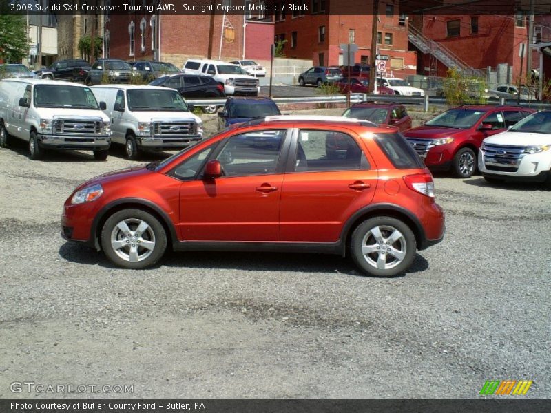 Sunlight Copper Metallic / Black 2008 Suzuki SX4 Crossover Touring AWD