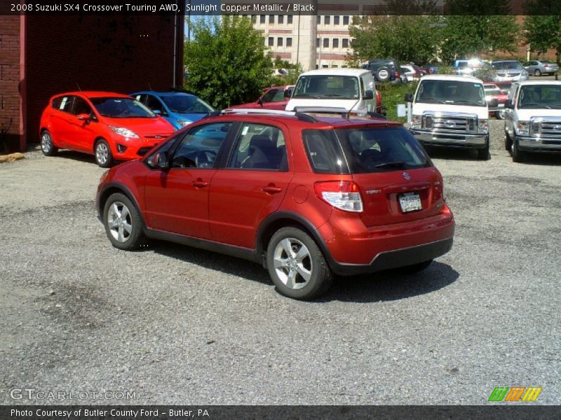 Sunlight Copper Metallic / Black 2008 Suzuki SX4 Crossover Touring AWD