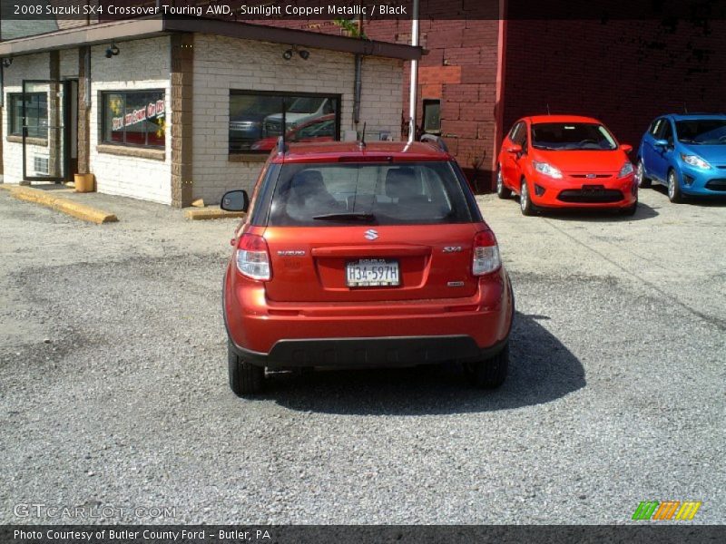 Sunlight Copper Metallic / Black 2008 Suzuki SX4 Crossover Touring AWD