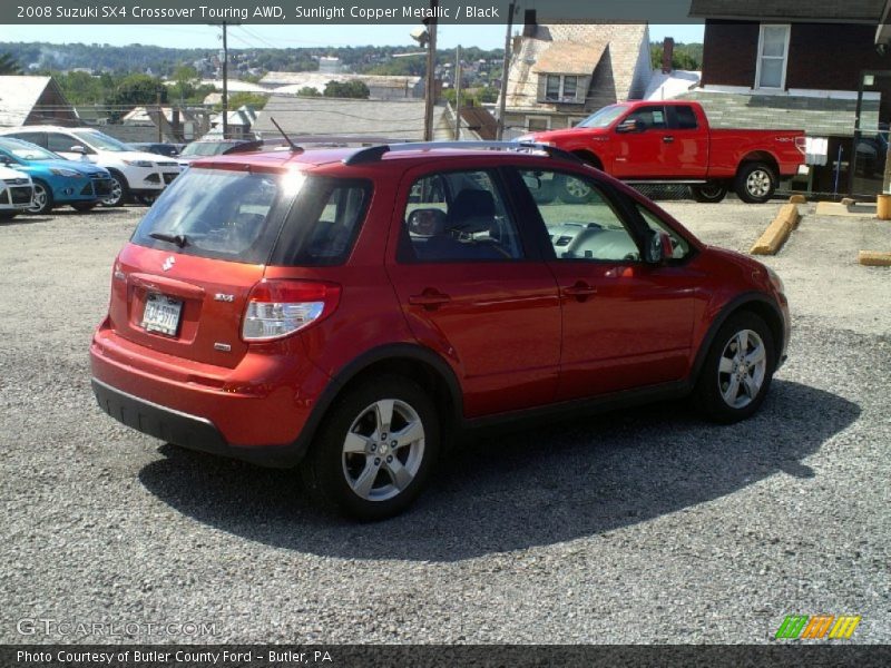 Sunlight Copper Metallic / Black 2008 Suzuki SX4 Crossover Touring AWD