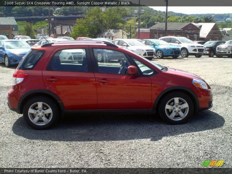 Sunlight Copper Metallic / Black 2008 Suzuki SX4 Crossover Touring AWD