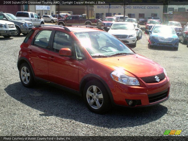 Sunlight Copper Metallic / Black 2008 Suzuki SX4 Crossover Touring AWD