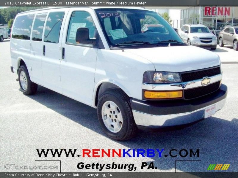 Summit White / Medium Pewter 2013 Chevrolet Express LT 1500 Passenger Van