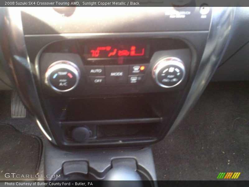 Sunlight Copper Metallic / Black 2008 Suzuki SX4 Crossover Touring AWD