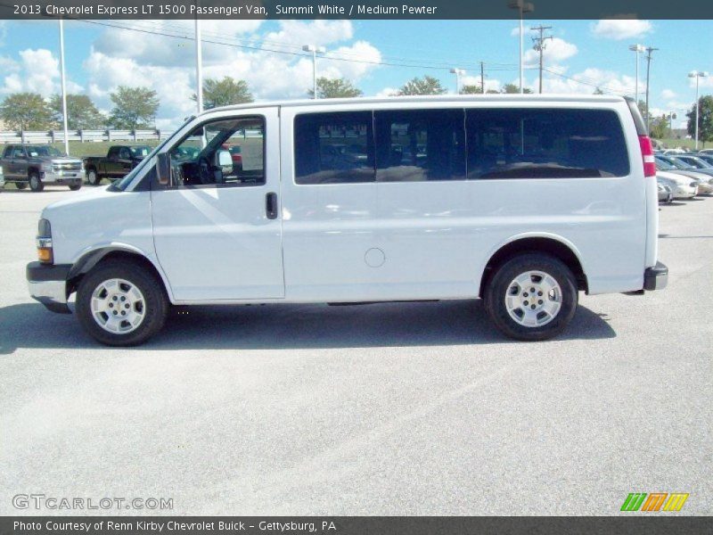 Summit White / Medium Pewter 2013 Chevrolet Express LT 1500 Passenger Van