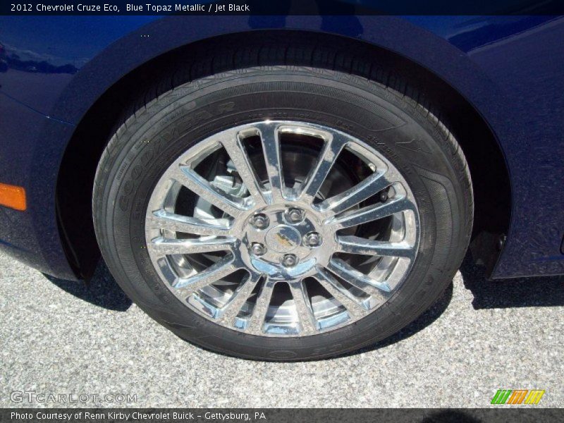 Blue Topaz Metallic / Jet Black 2012 Chevrolet Cruze Eco