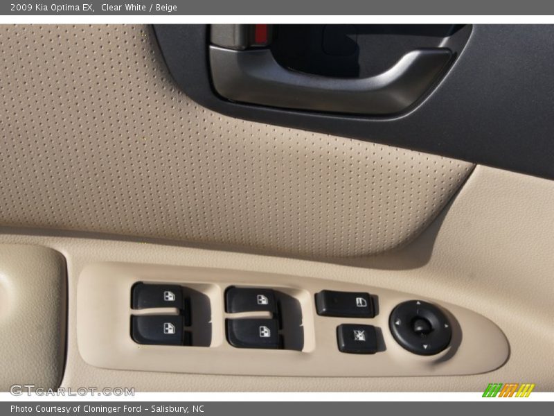 Clear White / Beige 2009 Kia Optima EX