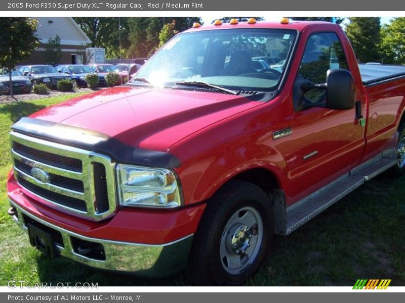Red / Medium Flint 2005 Ford F350 Super Duty XLT Regular Cab