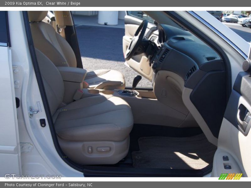 Clear White / Beige 2009 Kia Optima EX