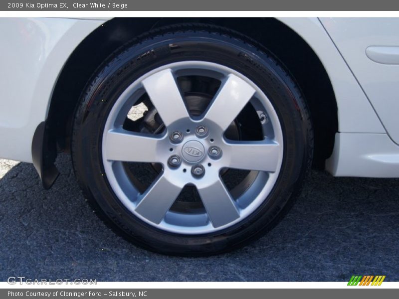 Clear White / Beige 2009 Kia Optima EX
