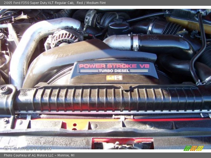 Red / Medium Flint 2005 Ford F350 Super Duty XLT Regular Cab