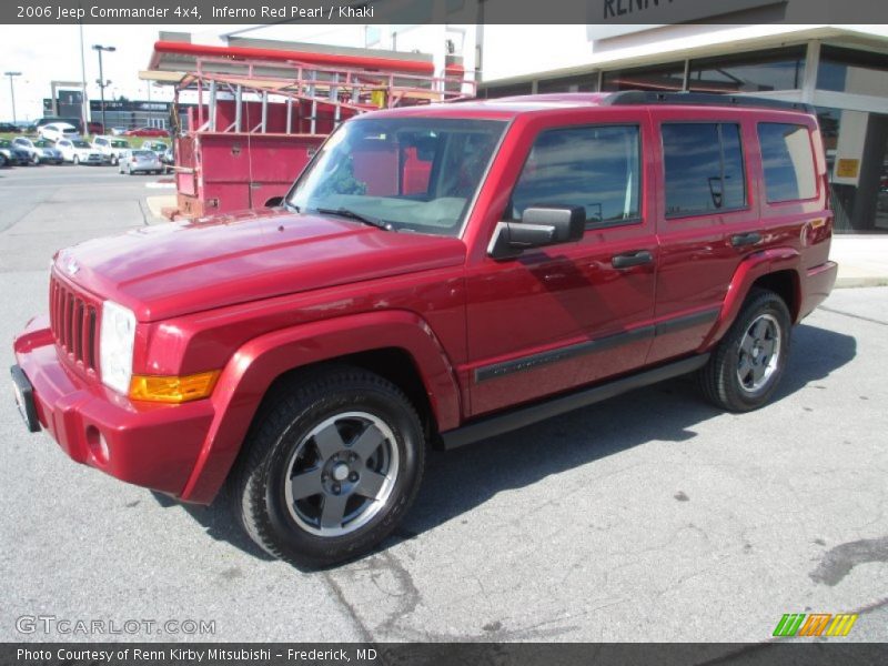 Inferno Red Pearl / Khaki 2006 Jeep Commander 4x4