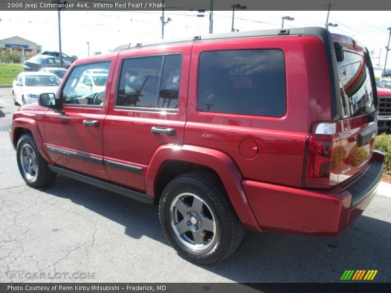 Inferno Red Pearl / Khaki 2006 Jeep Commander 4x4
