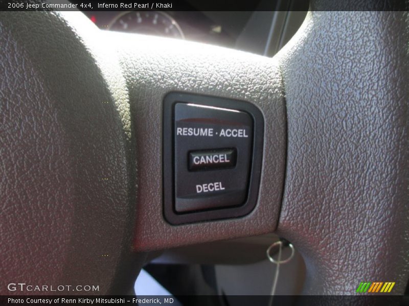 Inferno Red Pearl / Khaki 2006 Jeep Commander 4x4