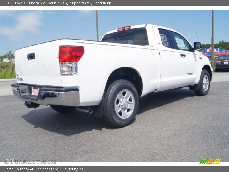 Super White / Sand Beige 2012 Toyota Tundra SR5 Double Cab