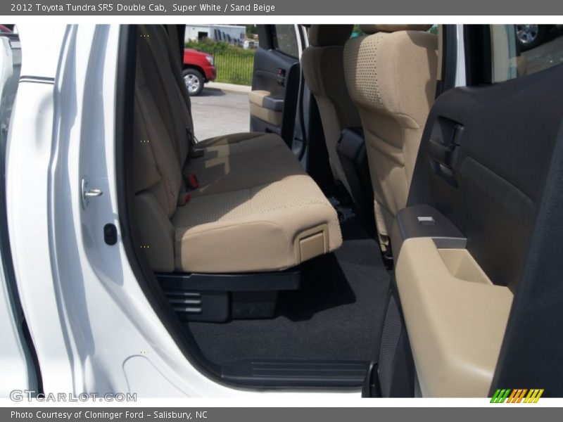 Super White / Sand Beige 2012 Toyota Tundra SR5 Double Cab