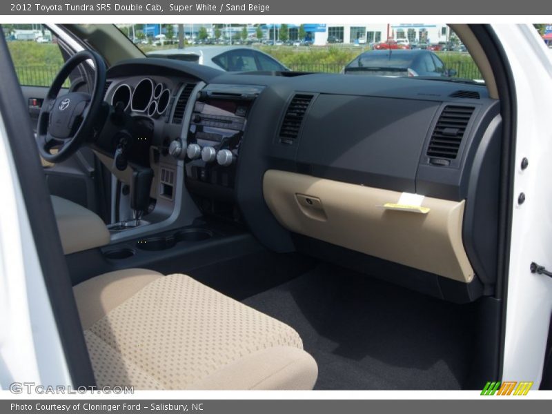 Super White / Sand Beige 2012 Toyota Tundra SR5 Double Cab
