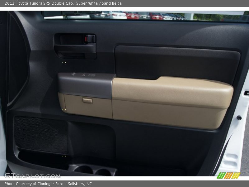 Super White / Sand Beige 2012 Toyota Tundra SR5 Double Cab
