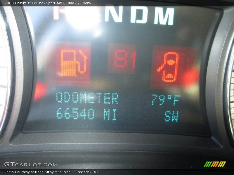 Black / Ebony 2008 Chevrolet Equinox Sport AWD