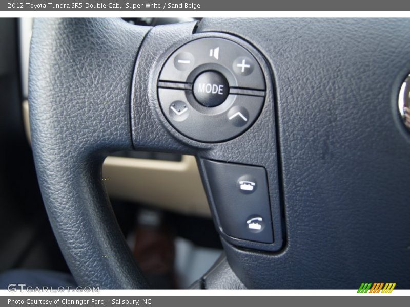 Super White / Sand Beige 2012 Toyota Tundra SR5 Double Cab