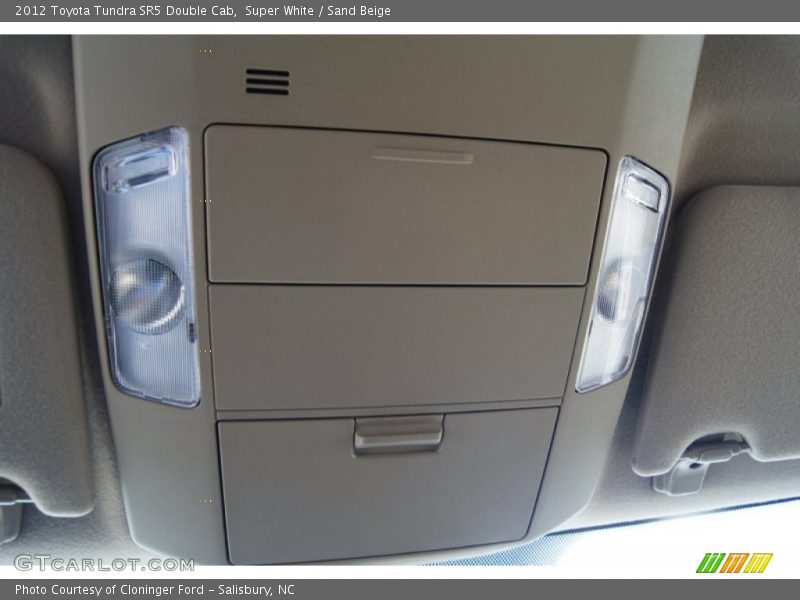 Super White / Sand Beige 2012 Toyota Tundra SR5 Double Cab