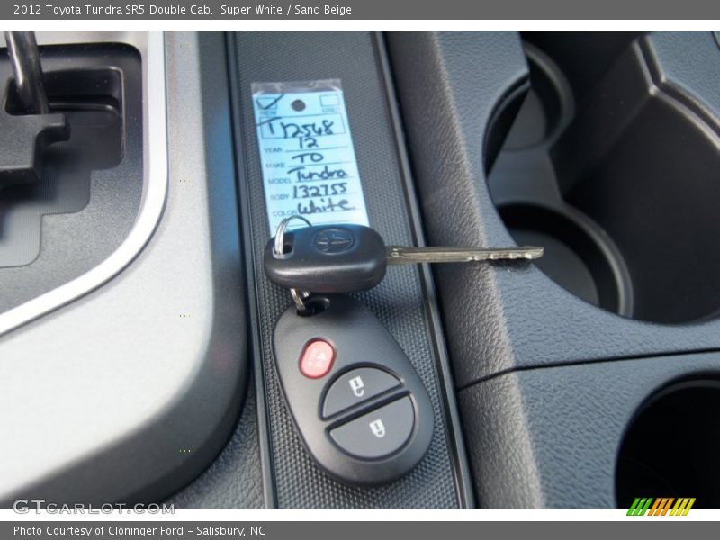 Super White / Sand Beige 2012 Toyota Tundra SR5 Double Cab