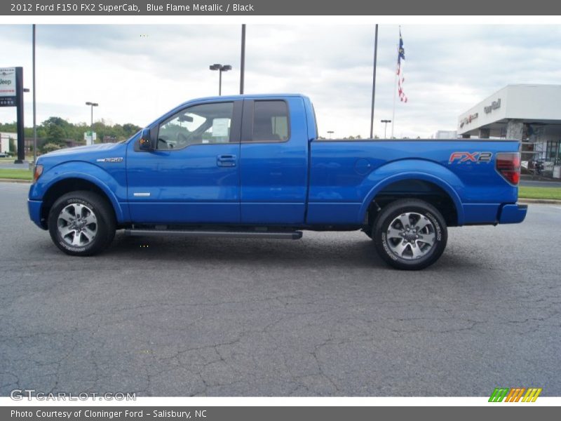 Blue Flame Metallic / Black 2012 Ford F150 FX2 SuperCab