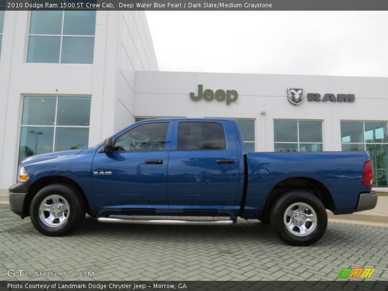 Deep Water Blue Pearl / Dark Slate/Medium Graystone 2010 Dodge Ram 1500 ST Crew Cab