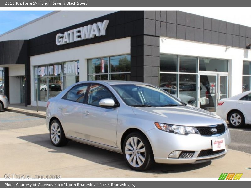 Bright Silver / Black Sport 2010 Kia Forte SX