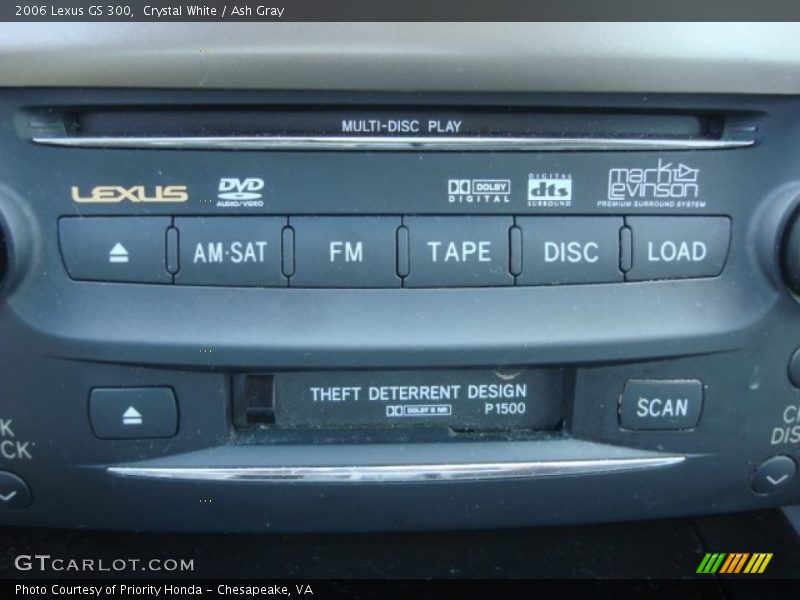 Crystal White / Ash Gray 2006 Lexus GS 300