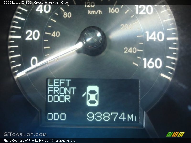 Crystal White / Ash Gray 2006 Lexus GS 300