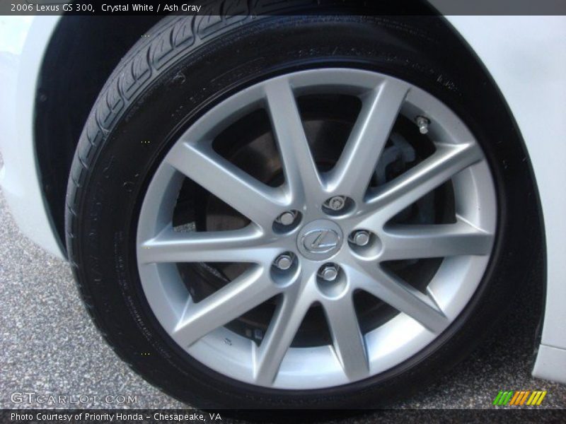 Crystal White / Ash Gray 2006 Lexus GS 300